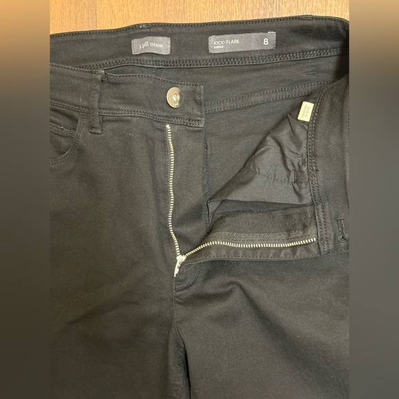 J. Jill Black Flare Wide Leg Jeans - Picture 3 of 6